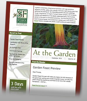 SF Botanical Garden Enewsletter